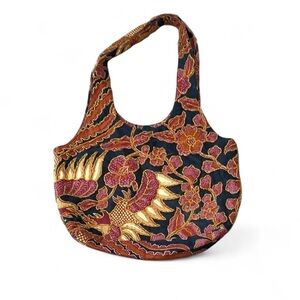 Beaded Floral Handbag Purse